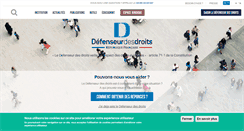 Desktop Screenshot of defenseurdesdroits.fr
