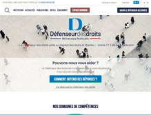 Tablet Screenshot of defenseurdesdroits.fr